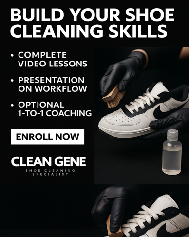 One-on-One Shoe Cleaning Masterclass: Become a Professional in Shoe Care